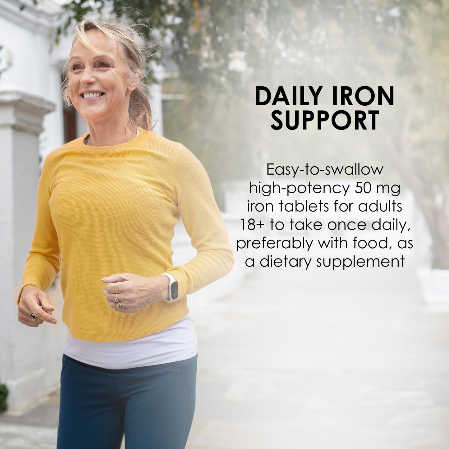 Mason Natural Slow Release Iron (Ferrous Sulfate) 50 mg Tablets, 180 Count