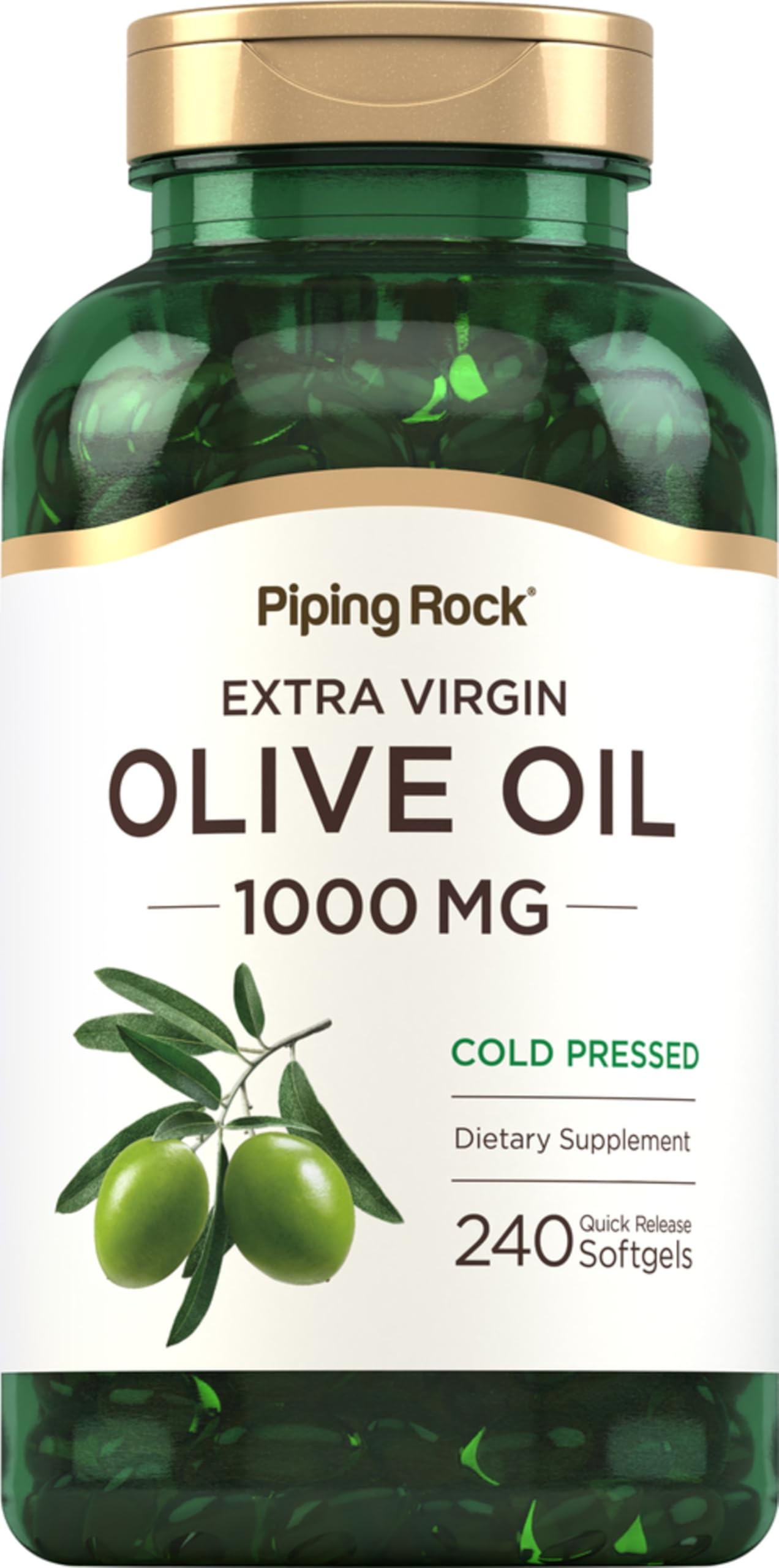 Piping Rock Olive Oil Softgel Capsules, 240 Count