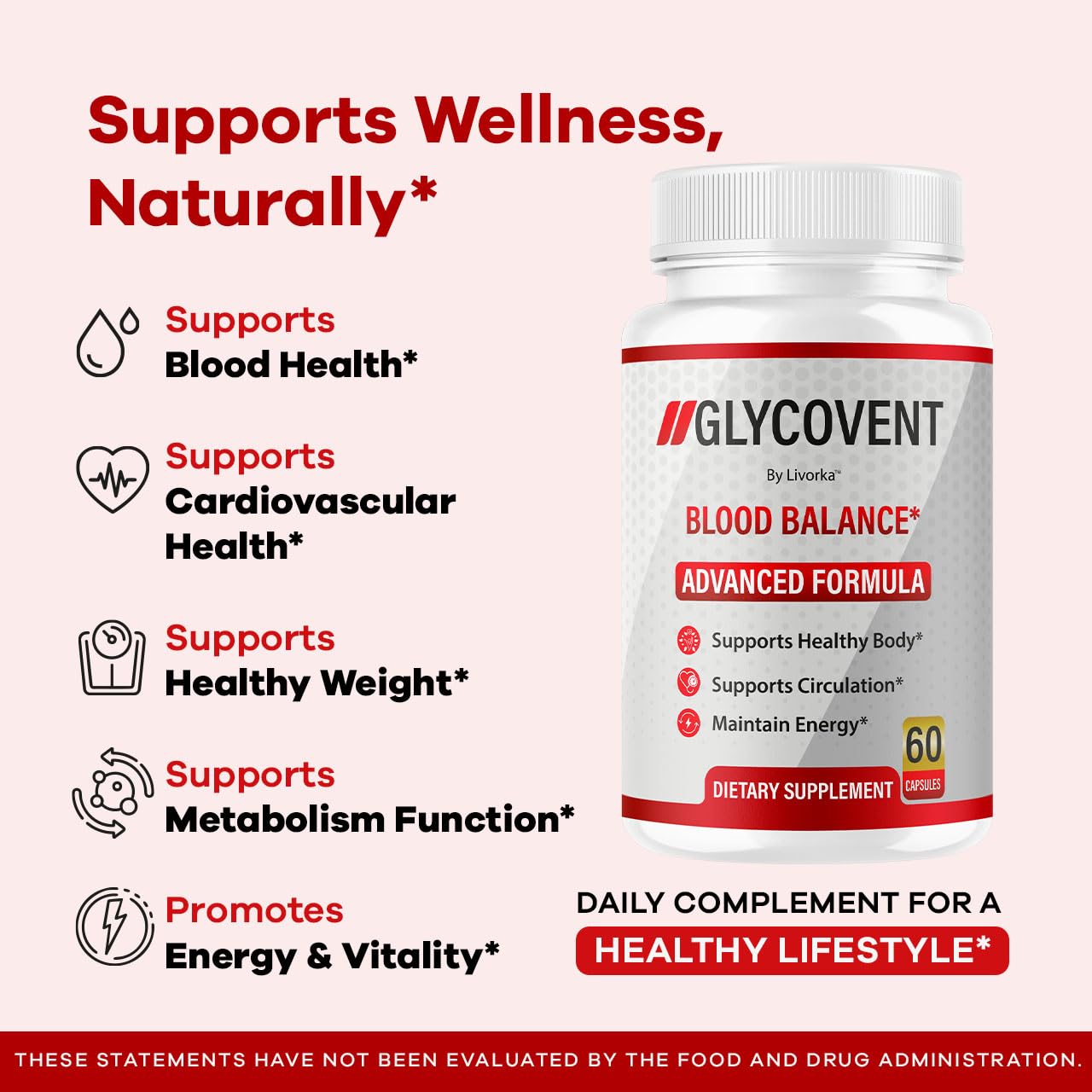 LIVORKA GlycoVent Blood Balance Capsules, 60 Count