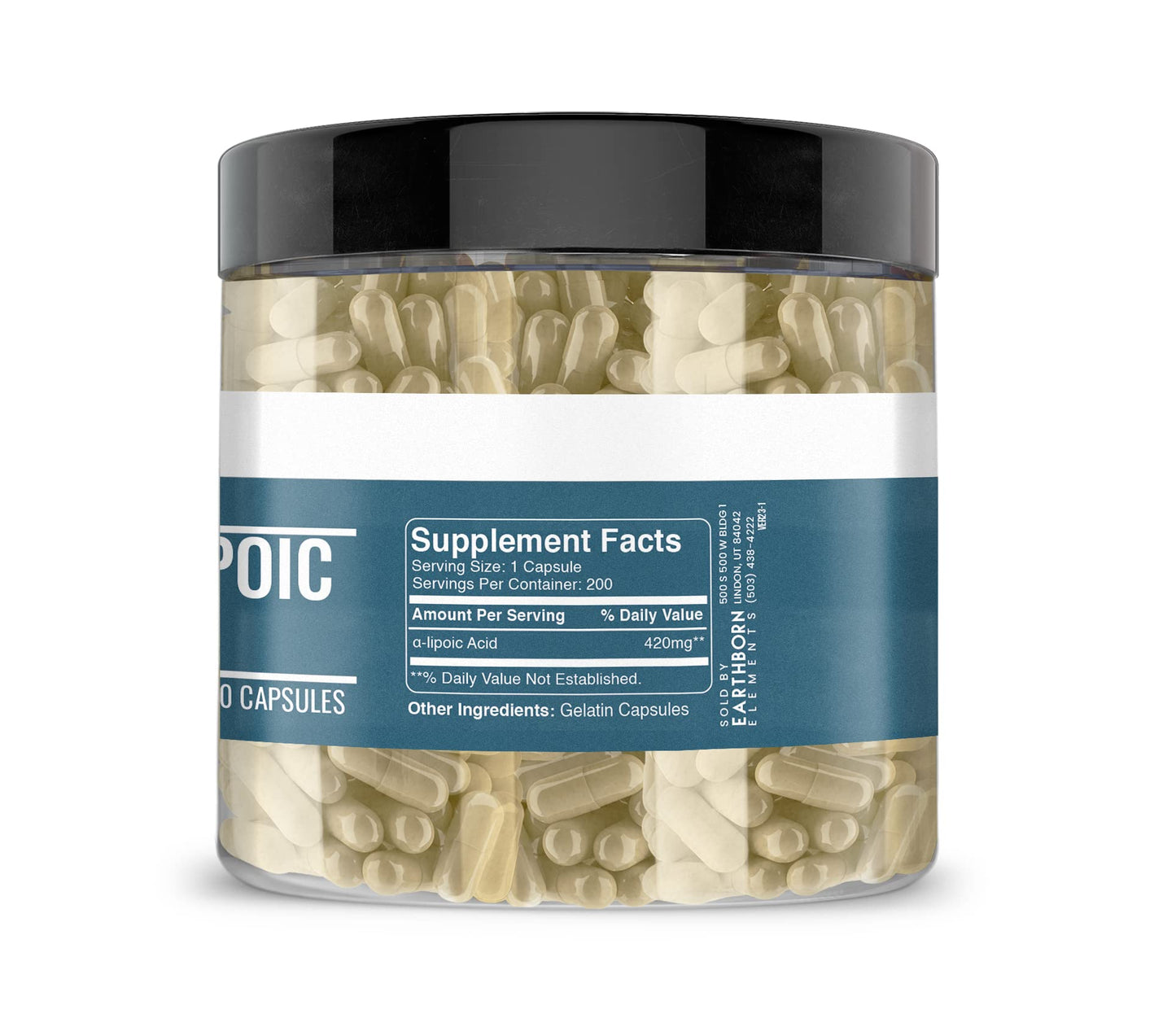 Earthborn Elements Alpha-Lipoic Acid Capsules 200