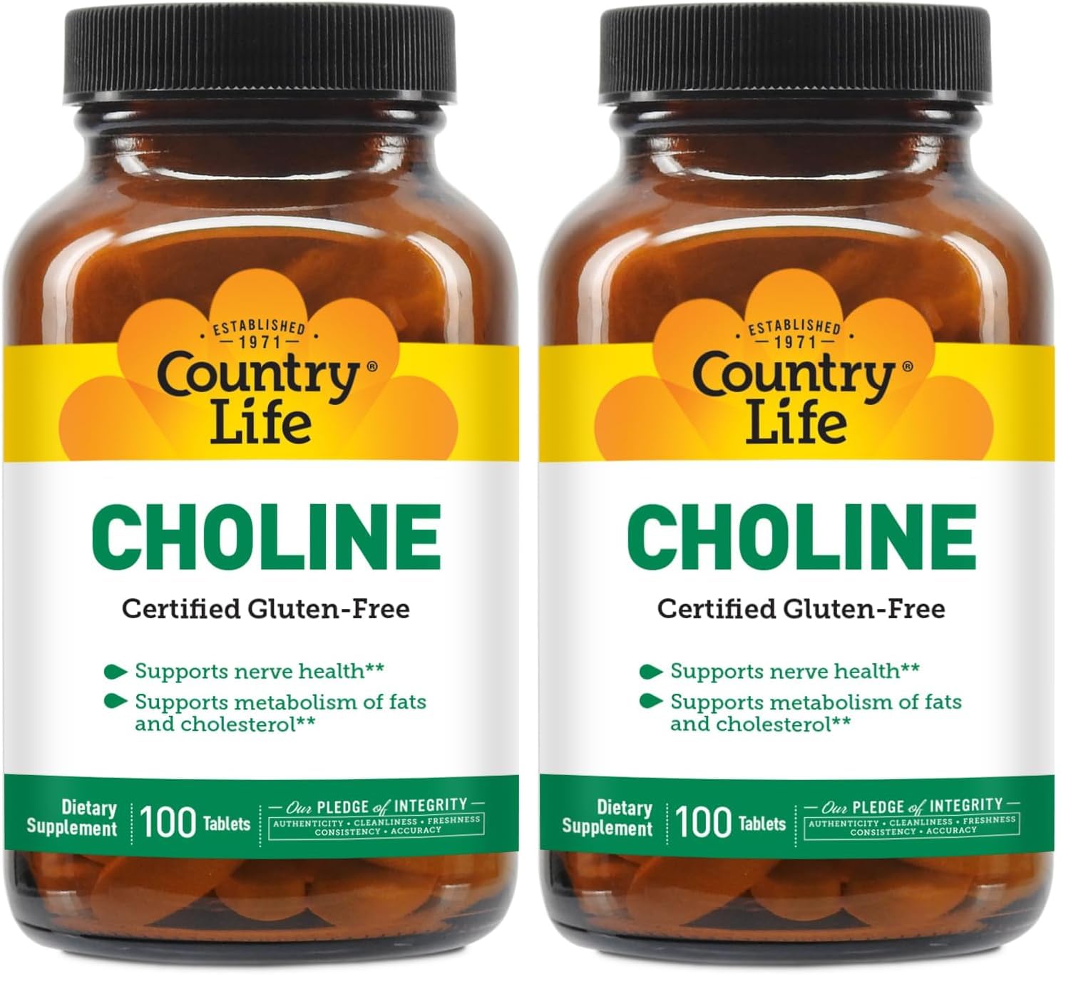 Country Life Choline 266mg Tablets, 200 Tablets