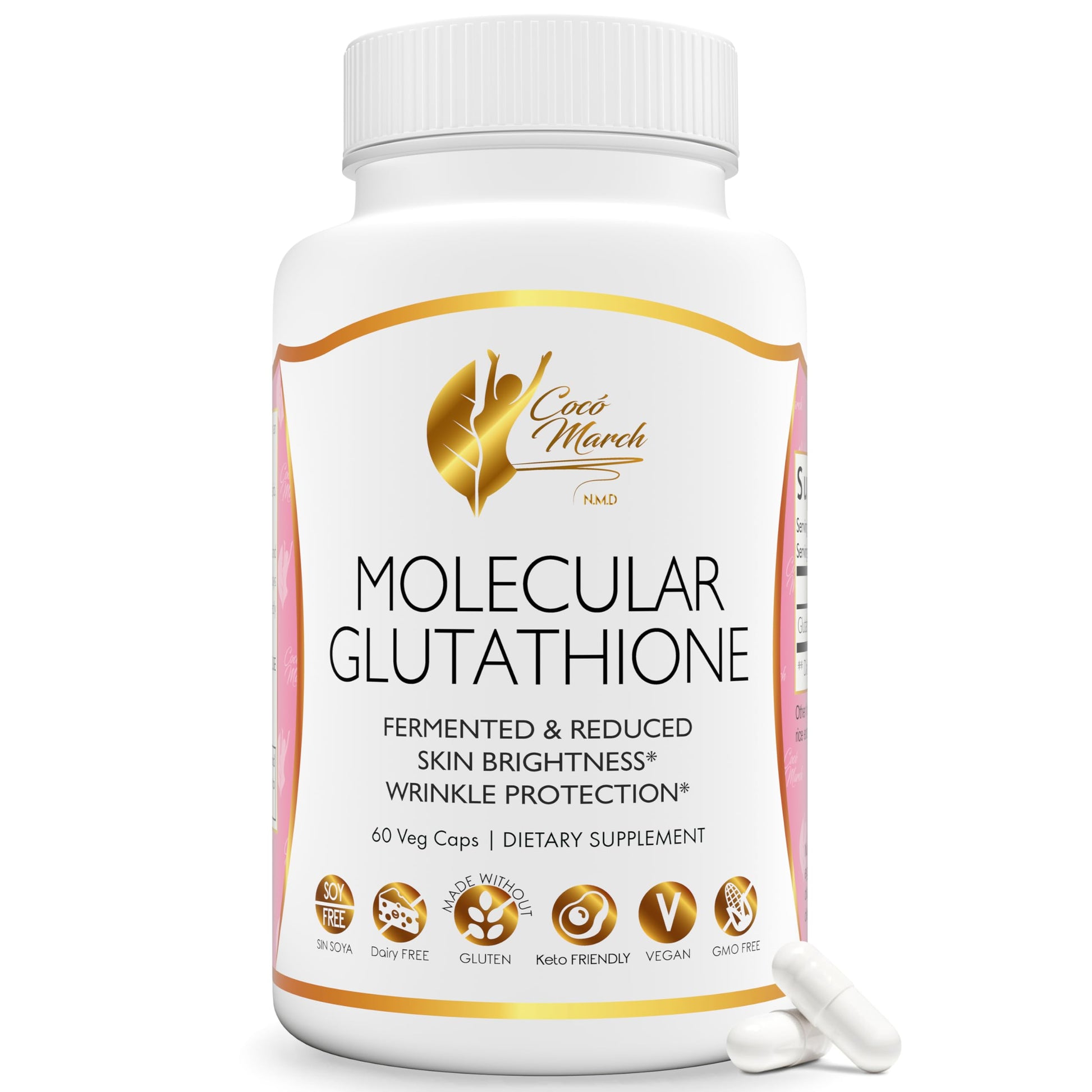Cocó March N.M.D Molecular Glutathione Supplement 60 Veg Capsules