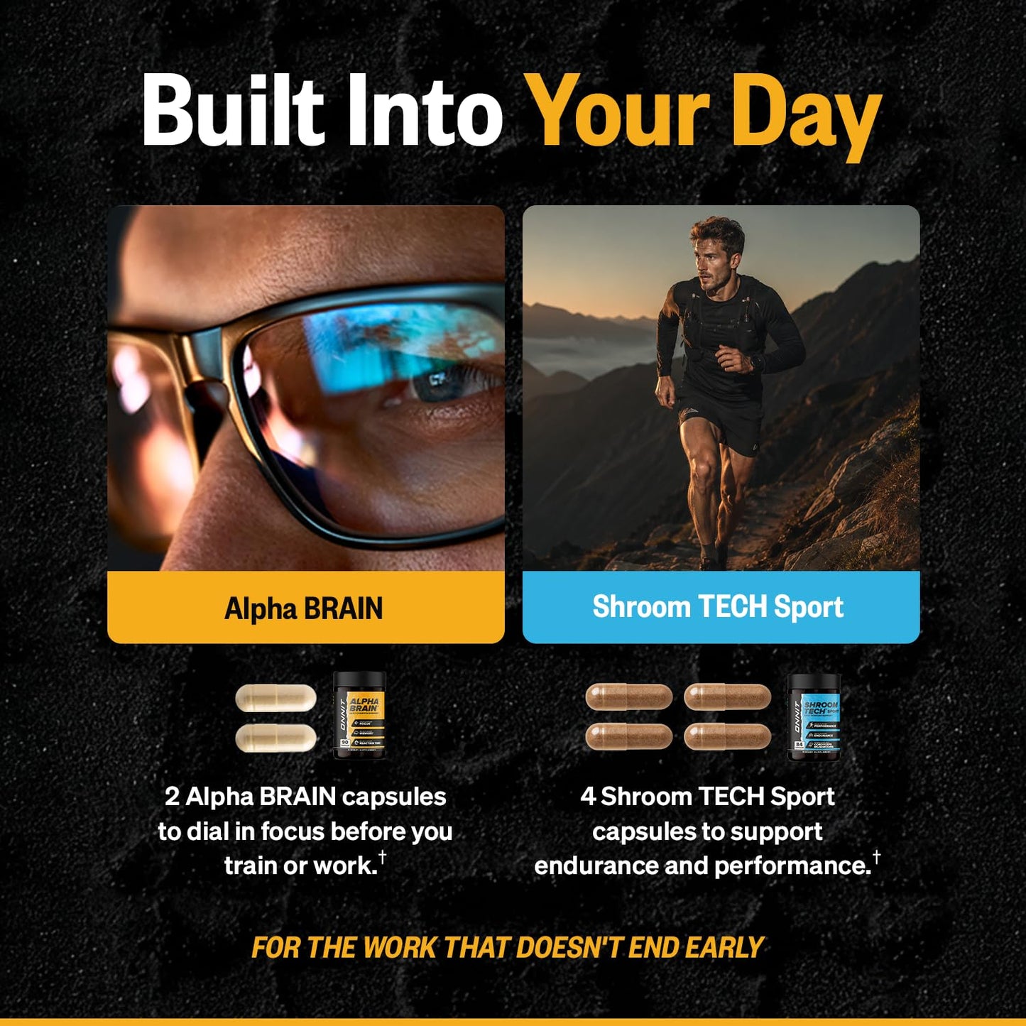 ONNIT Alpha Brain & Shroom Tech Sport Capsule Bundle, 174 Capsules