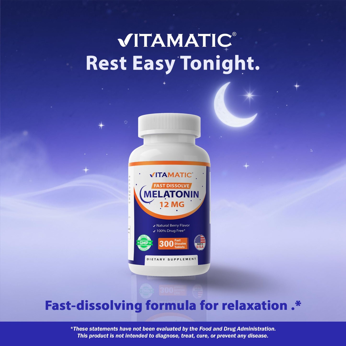 Vitamatic Melatonin 12 mg Tablet, 300 Tablets