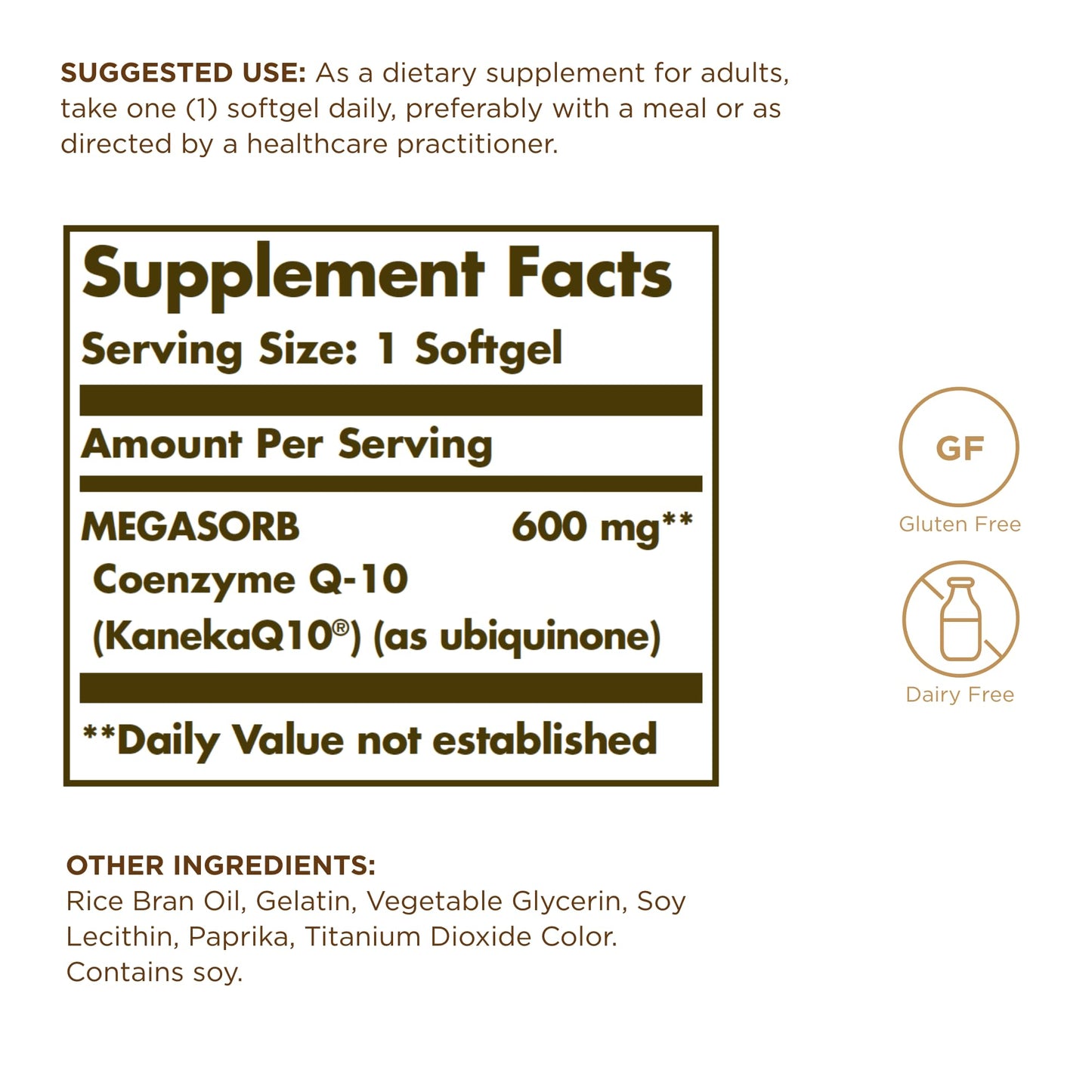 Solgar Megasorb CoQ-10 600 mg Softgels, 30 Softgels