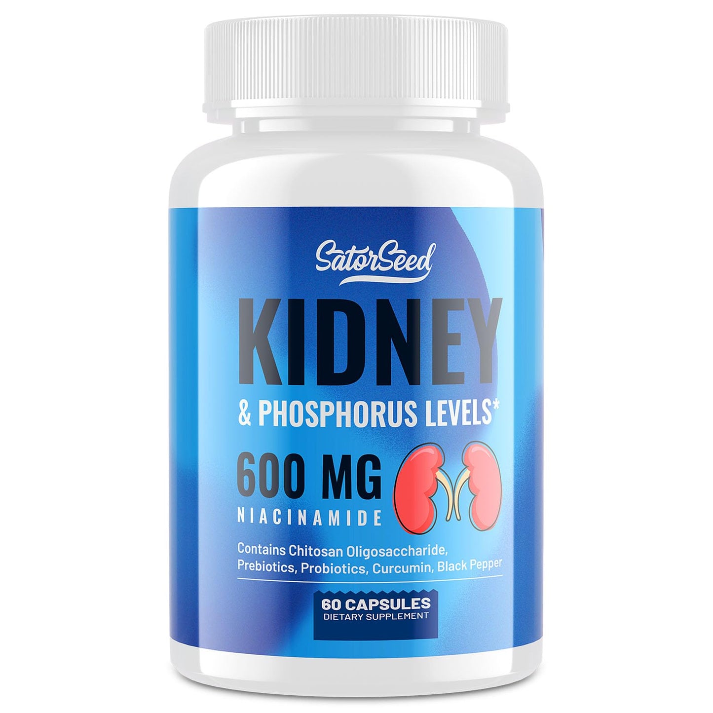 SatorSeed Kidney Support Supplement Capsule 60 Count