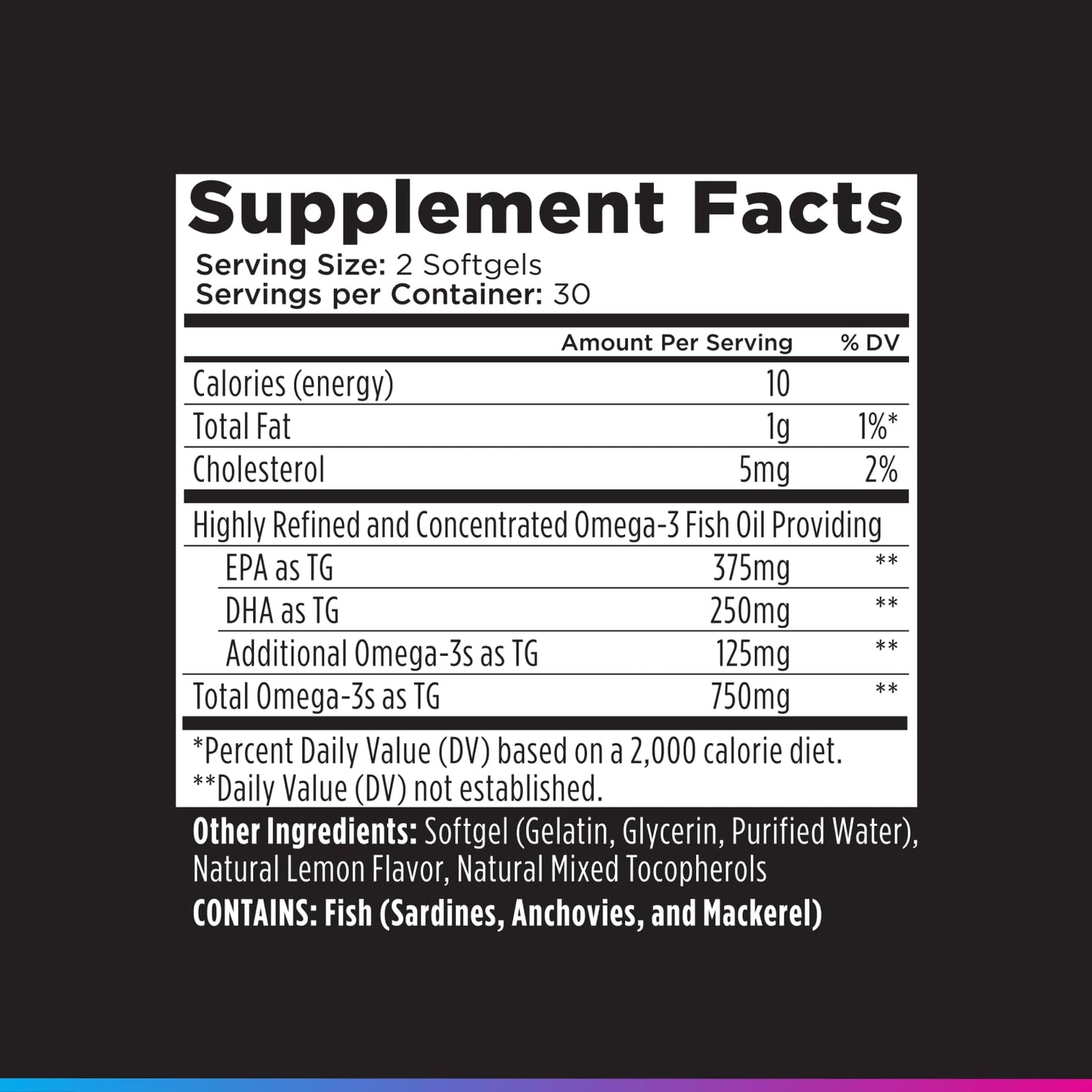 Livingood Daily Fish Oil Omega-3 Supplement Softgels, 60 Count