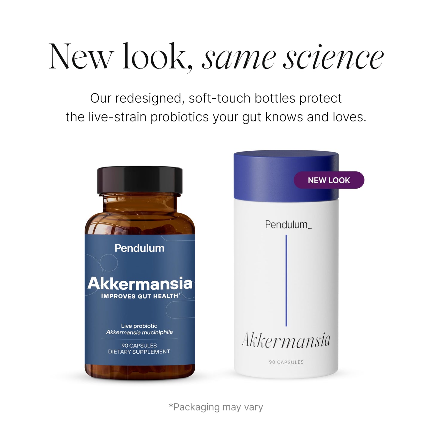 Pendulum Akkermansia Probiotic with Prebiotic Fiber Delayed Release Capsules, 90 Capsules