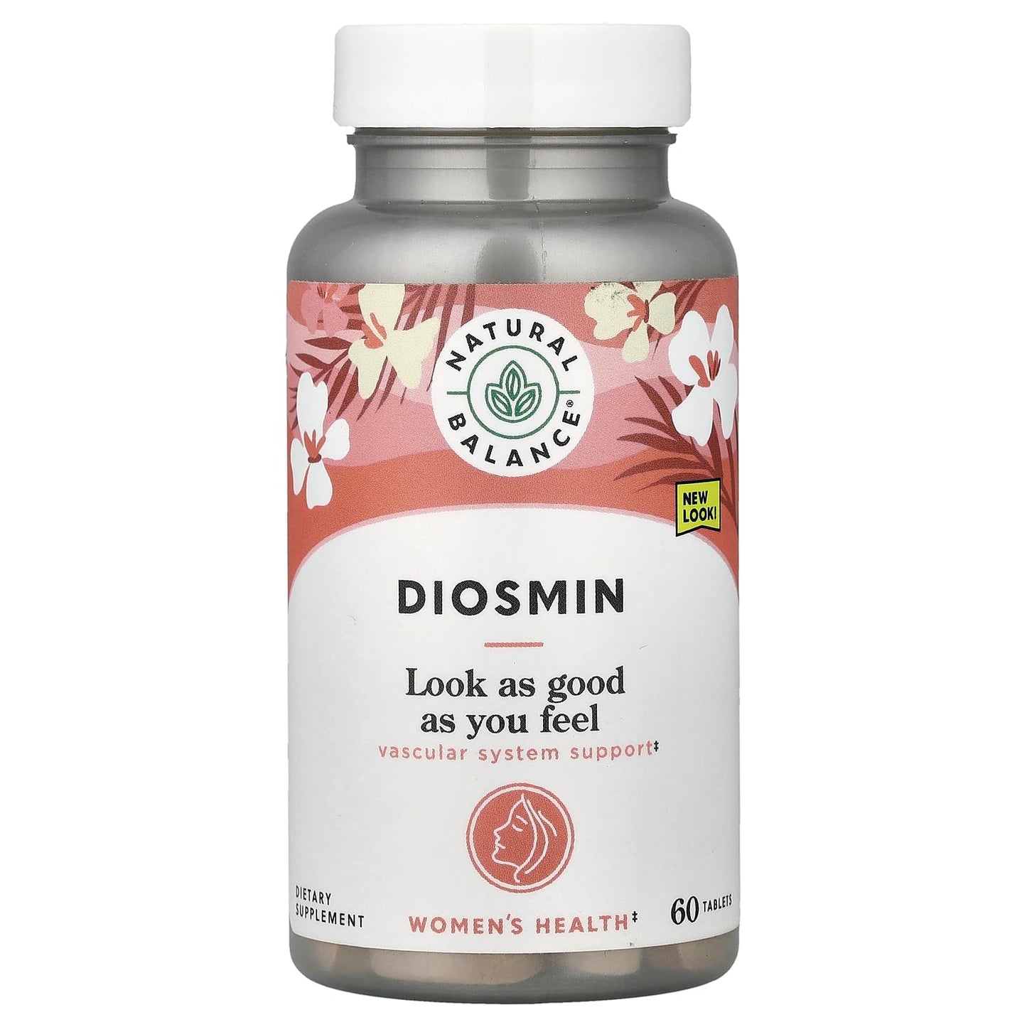 Natural Balance Diosmin 500mg Hesperidin Blood Circulation Tablets, 60 Count