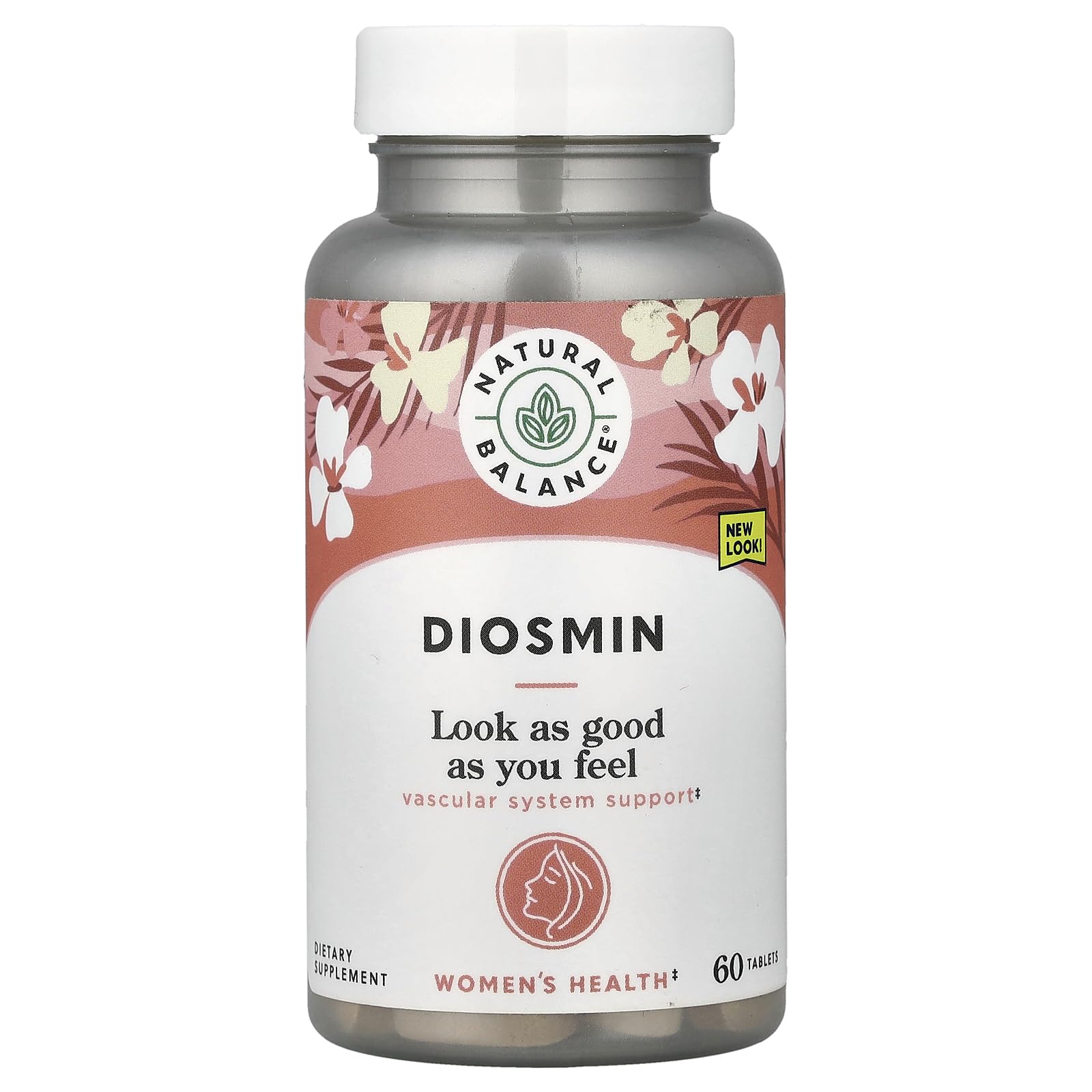 Natural Balance Diosmin 500mg Hesperidin Blood Circulation Tablets, 60 Count