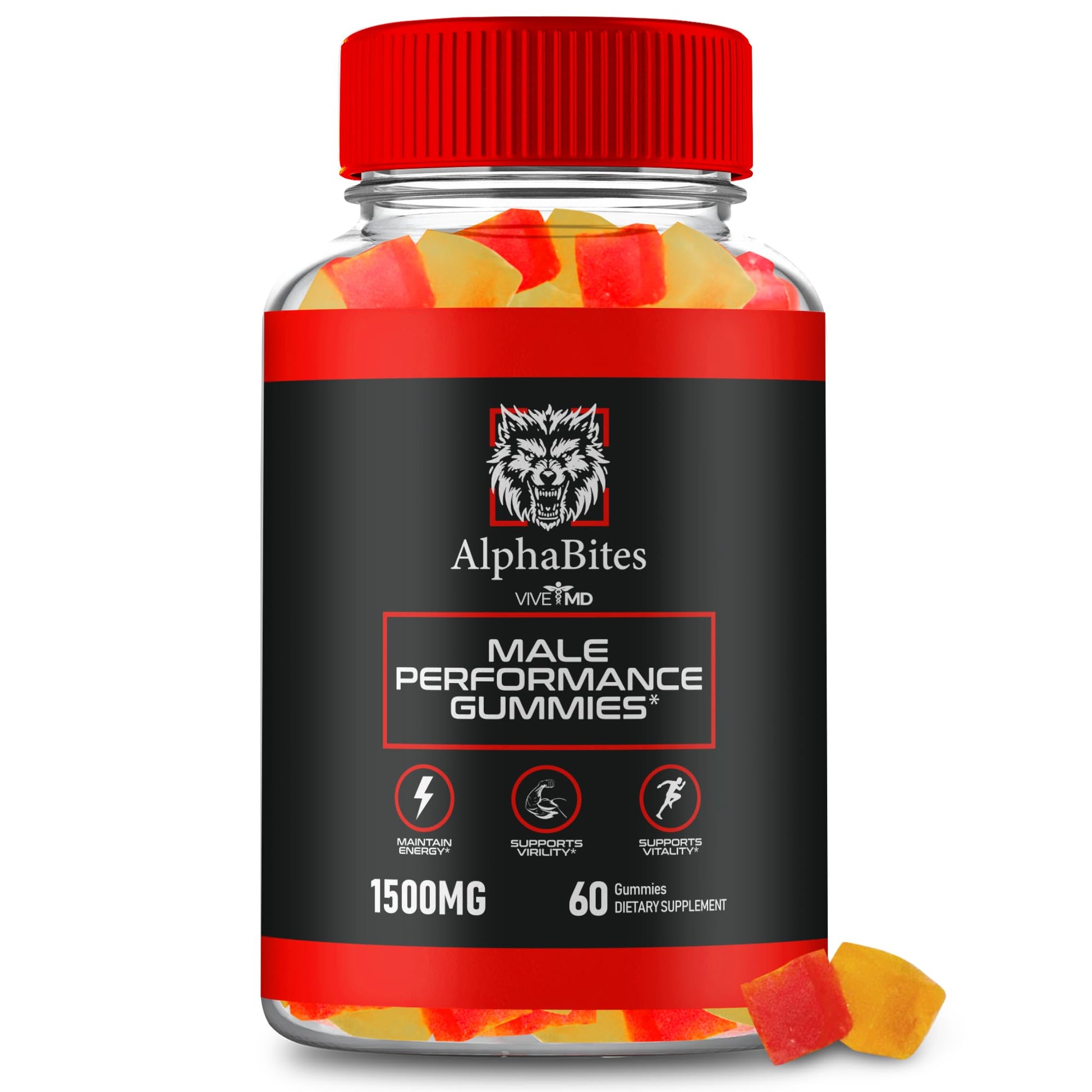 VIVE MD Alpha Bites Advanced Formula Max Performance, 60 Gummies