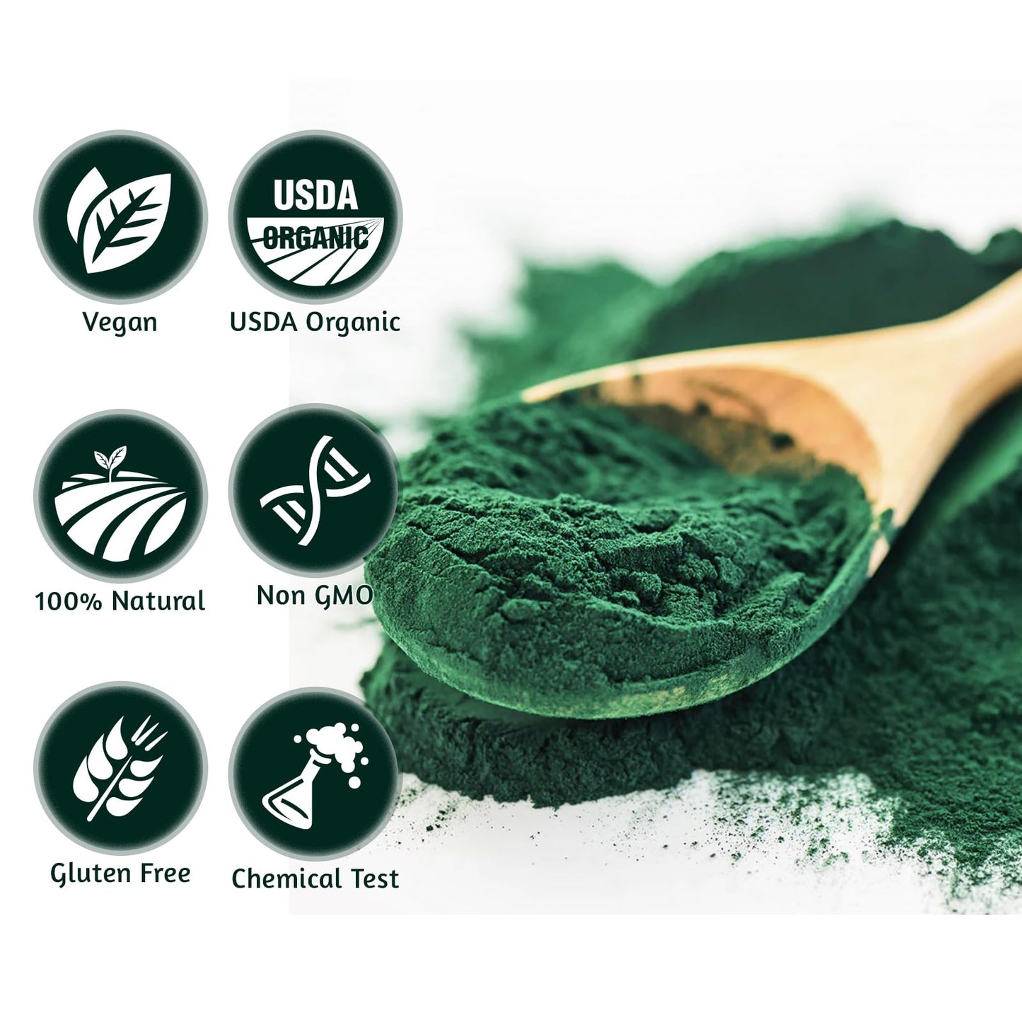 ATNreuro Organic Spirulina Powder, 32 oz
