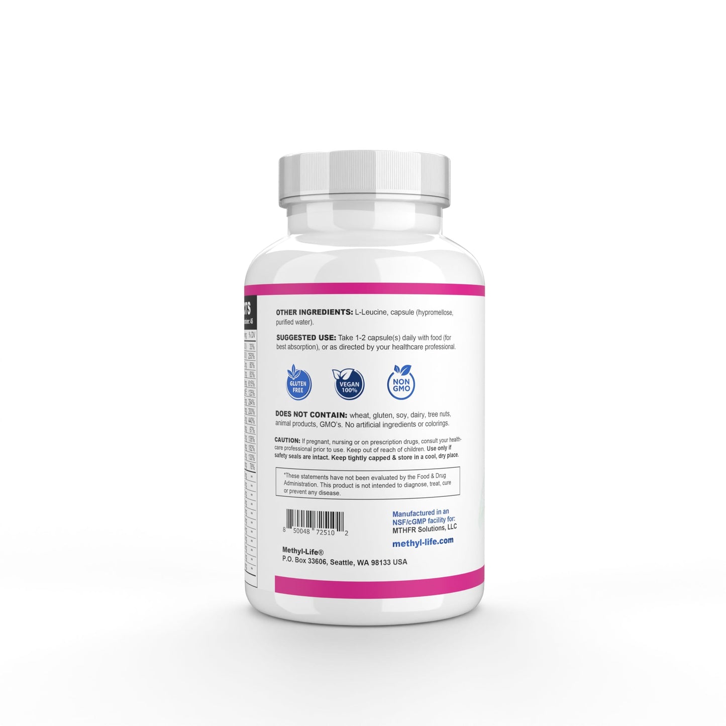 Methyl-Life Non-Methylated Multivitamin Capsules, 90 Count