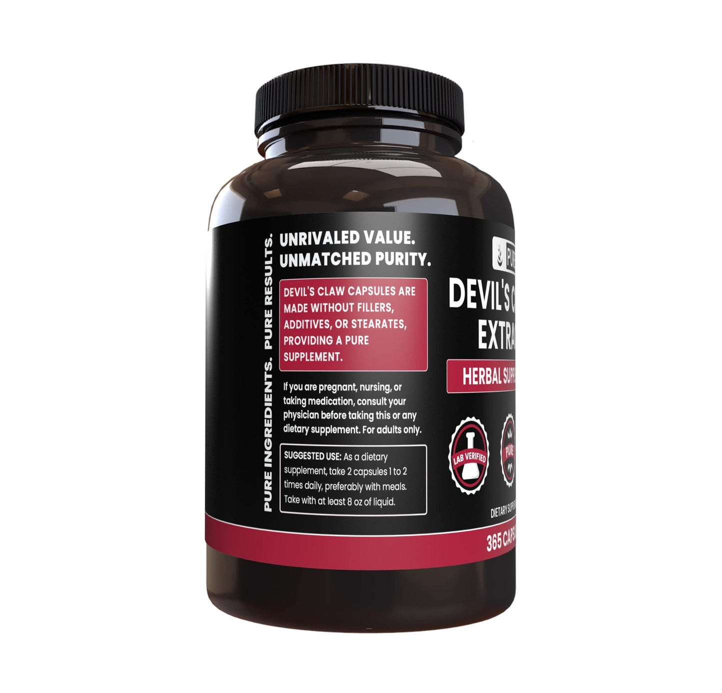 Pure Original Ingredients Devil's Claw Capsules 365