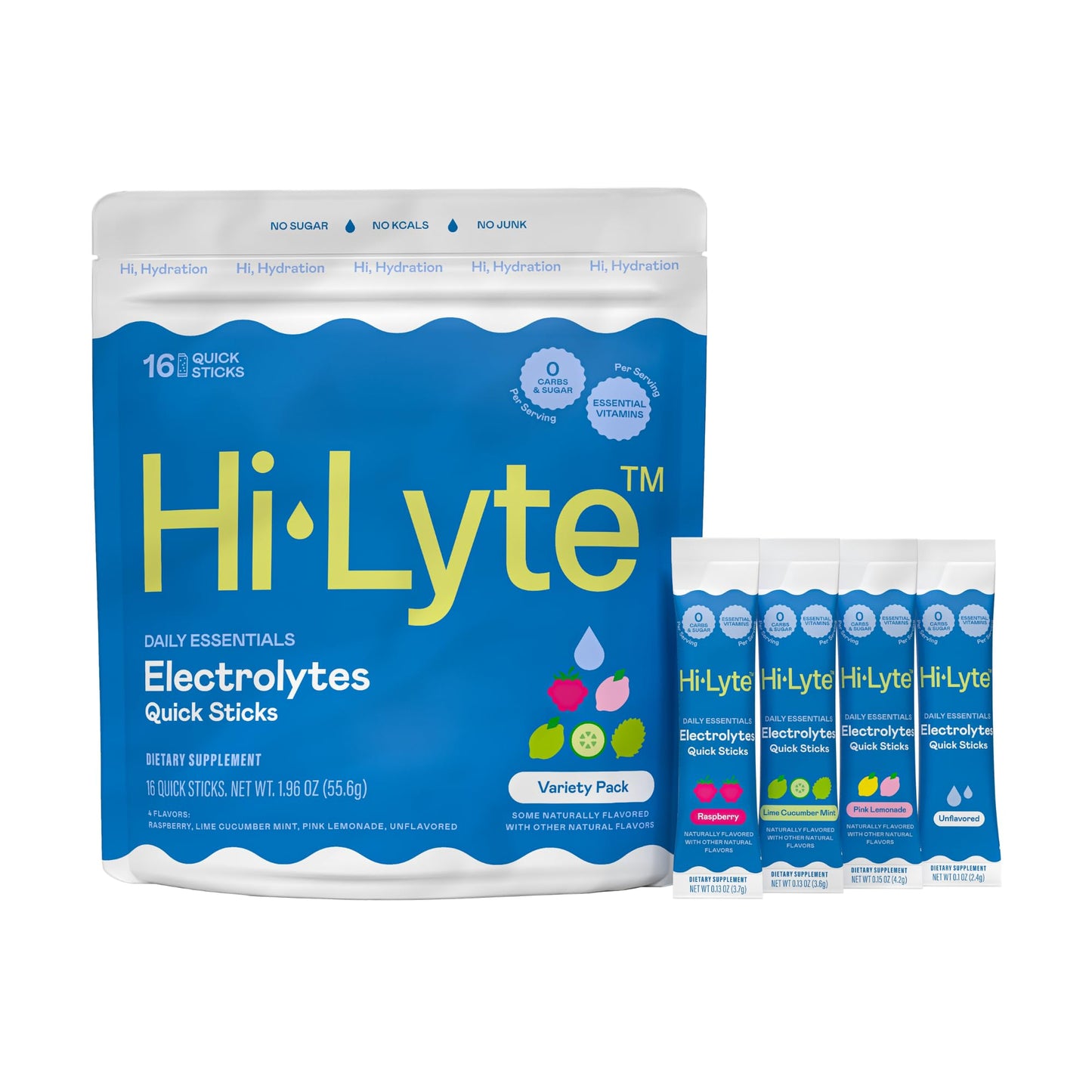 Hi-Lyte Daily Essentials Electrolytes Powder 1.96 Ounce