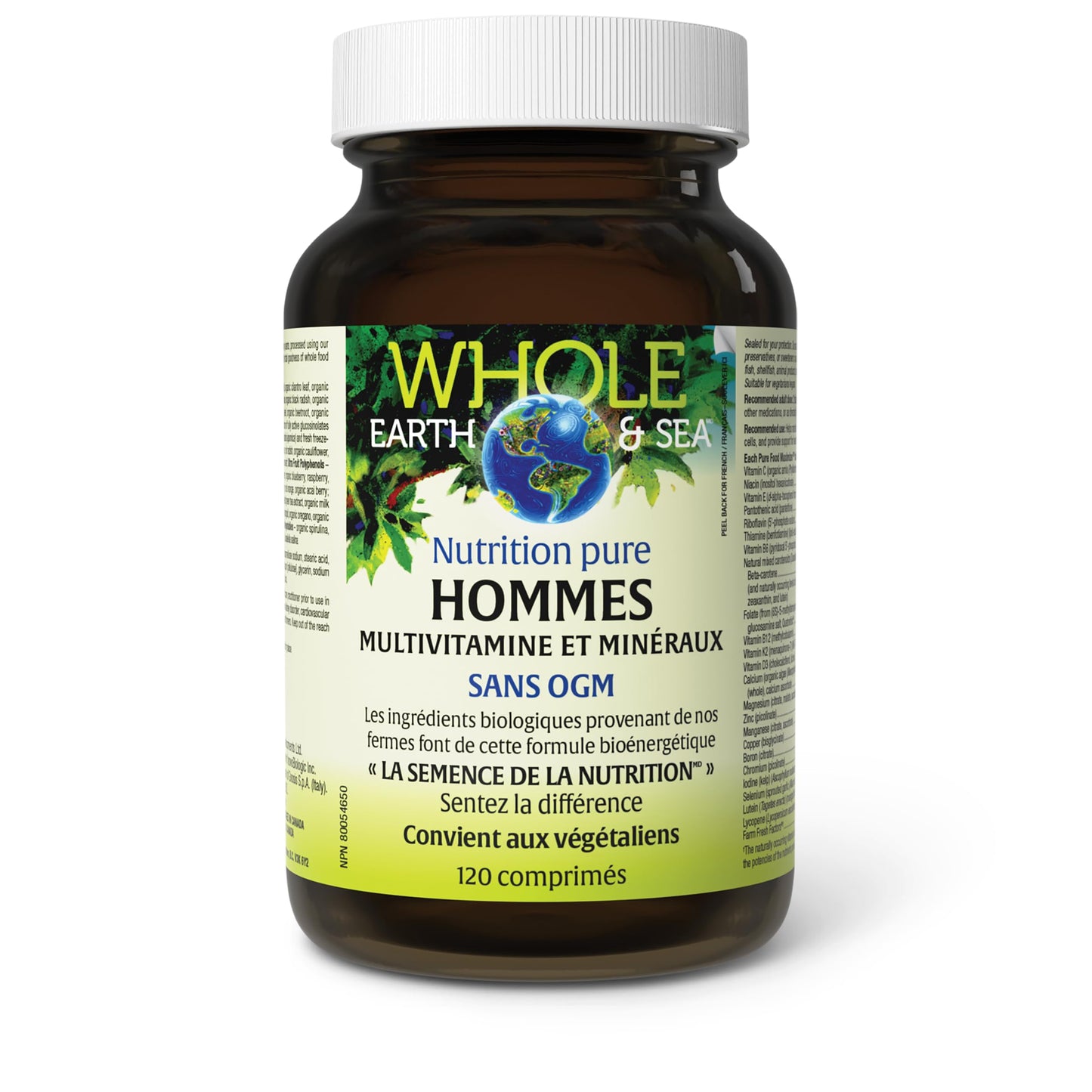 Natural Factors Whole Earth & Sea Men's Multivitamin & Mineral Tablets 120