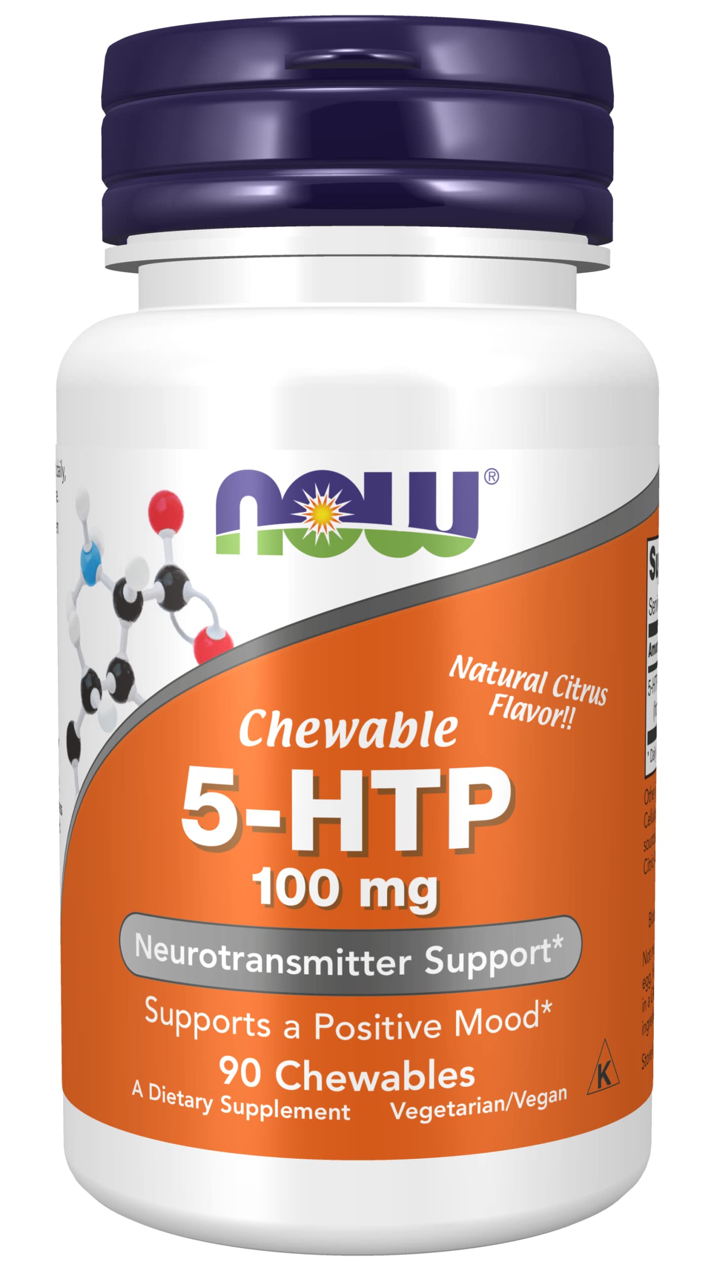 NOW Foods 5-HTP 100 mg Chewables 90