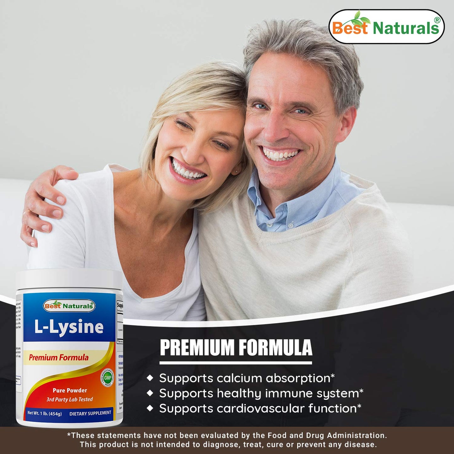 Best Naturals Lysine Powder 48