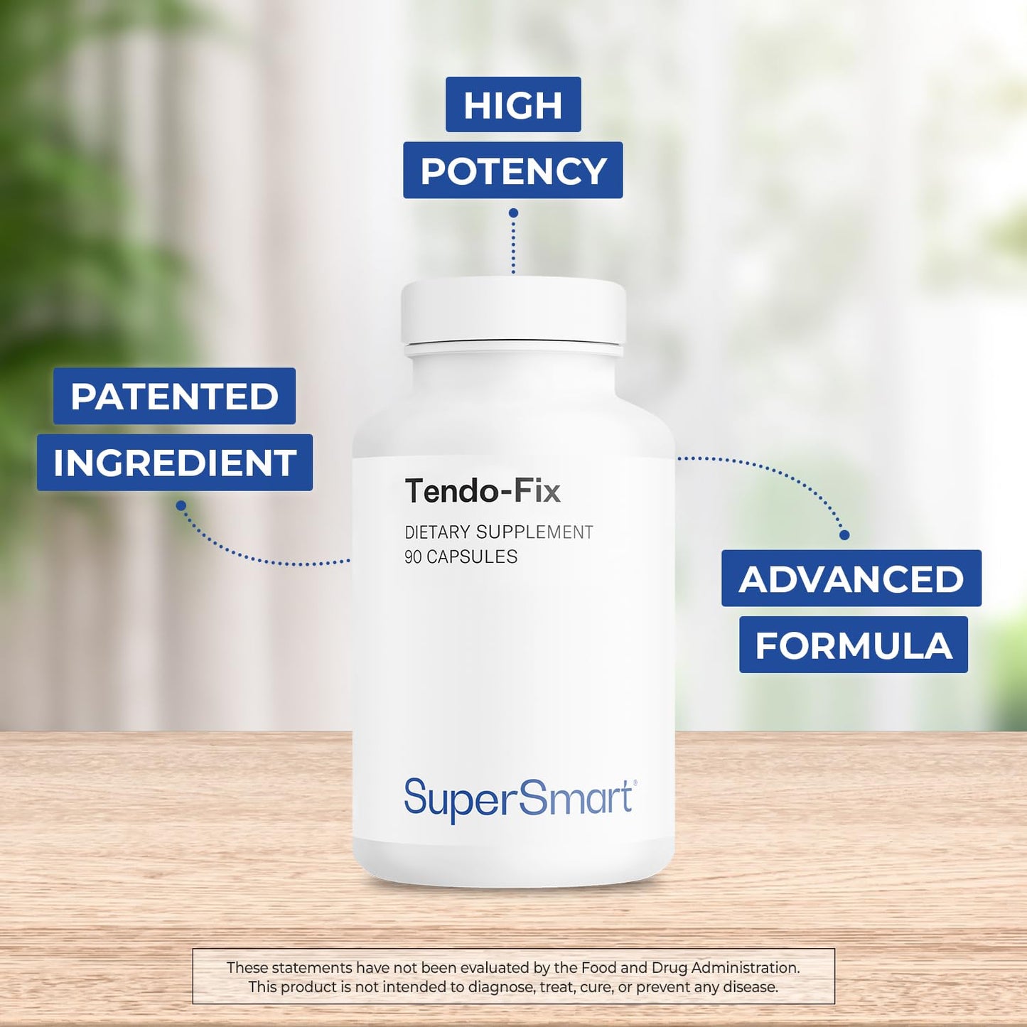 Supersmart Tendo-Fix 750 mg Per Day Collagen Capsules, 90 Capsules