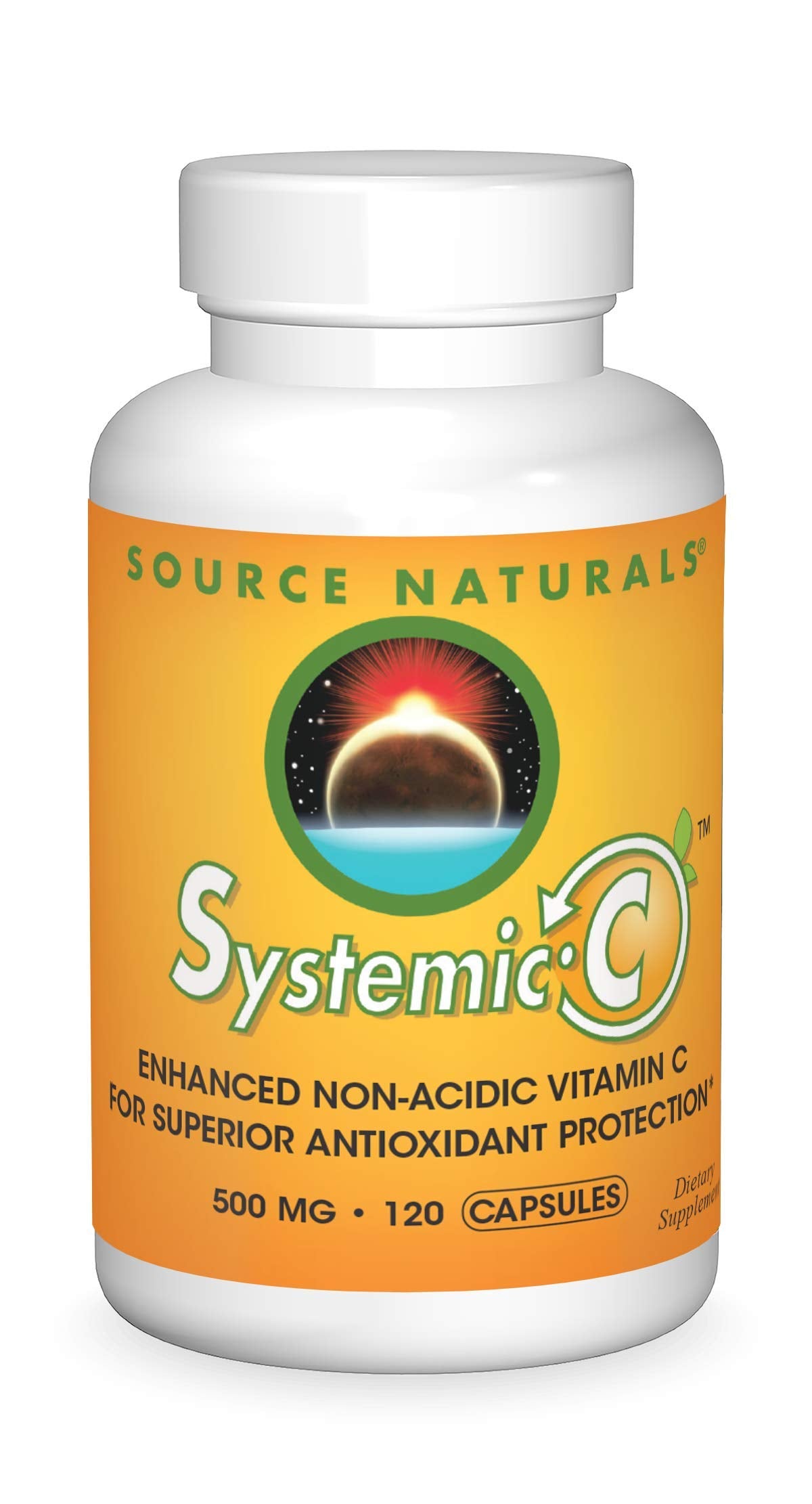 Source Naturals Systemic C 500mg Capsules, 120 Count