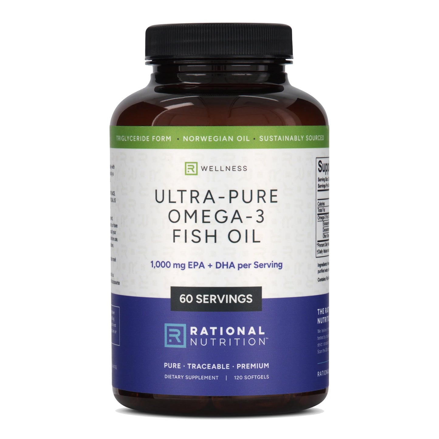Rational Nutrition EPAX Norwegian Omega-3 Fish Oil Softgels 120