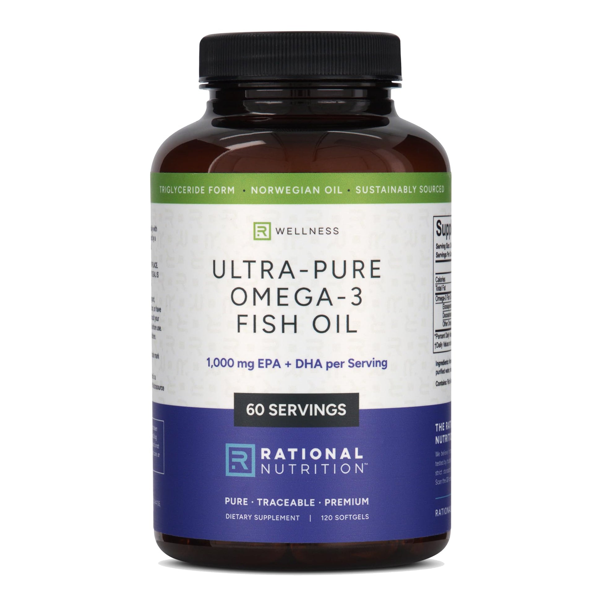 Rational Nutrition EPAX Norwegian Omega-3 Fish Oil Softgels 120