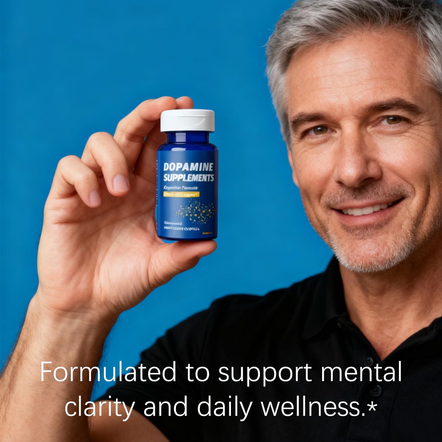 CellJuvMax Dopamine Brain Food Supplement - Enhanced Focus & Mental Clarity, Brain Energy & Neurotransmitter Support, 60 Capsules