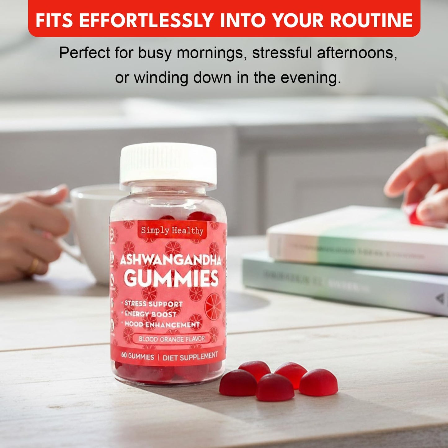 Simply Healthy Ashwagandha Gummies Gummy, 60 Gummies