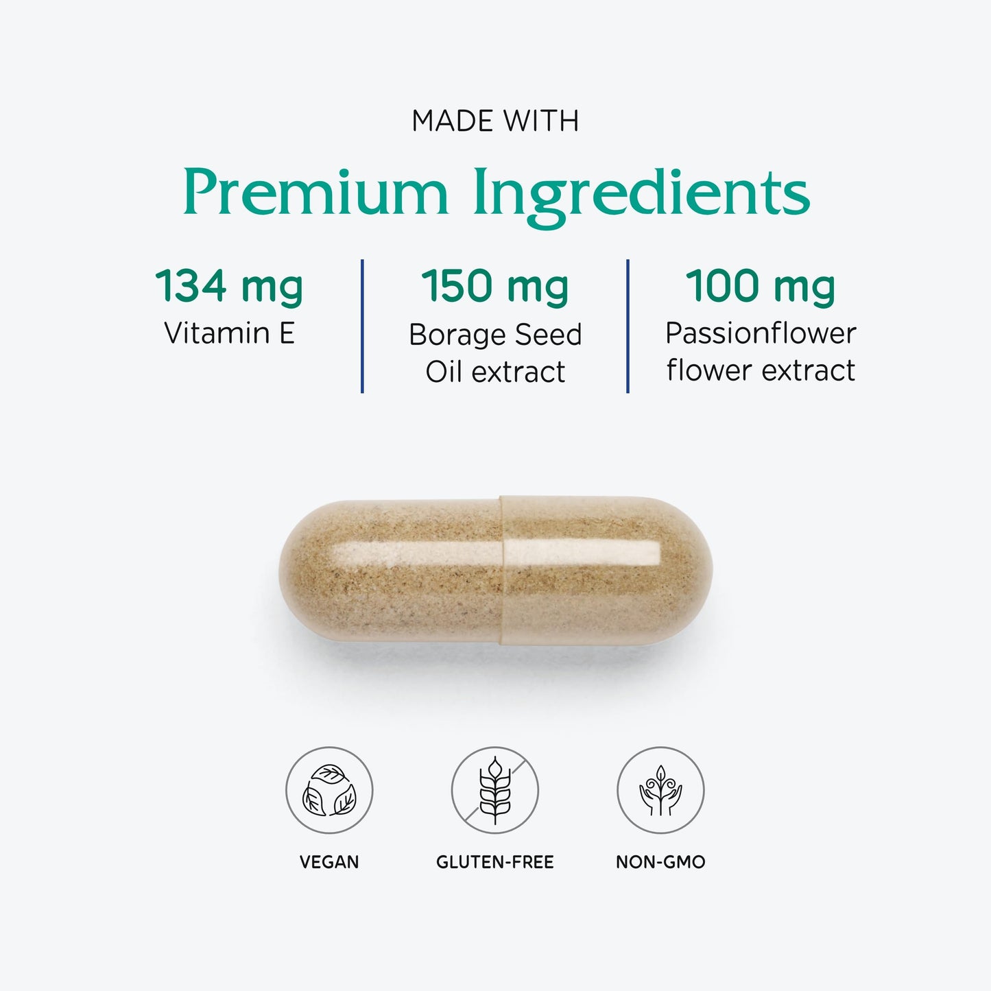 Vitanica Women's Phase I Premenstrual Support Vegan Capsule 120 Count