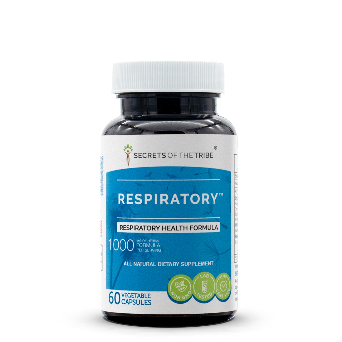 Secrets of the Tribe Respiratory Health Formula Herbal Supplement Blend Capsules, 60 Count