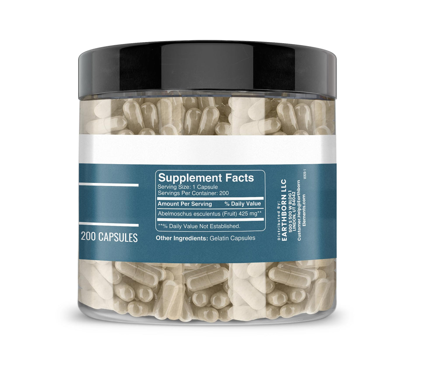 Earthborn Elements Okra Extract Capsules 200