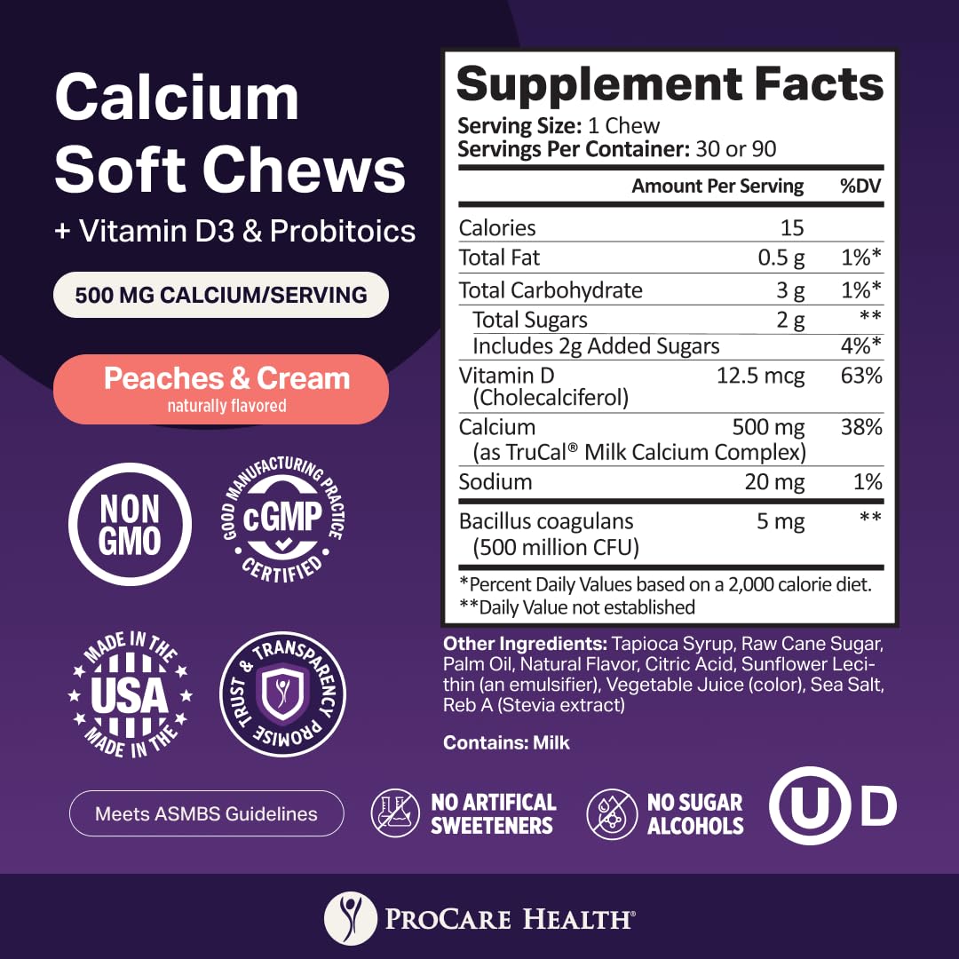 ProCare Health TruCal Calcium Soft Chew 30 Count