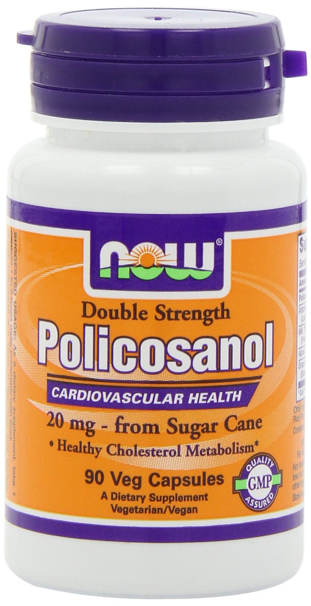 NOW Foods Policosanol 20 mg Capsule, 90 Veg Capsules