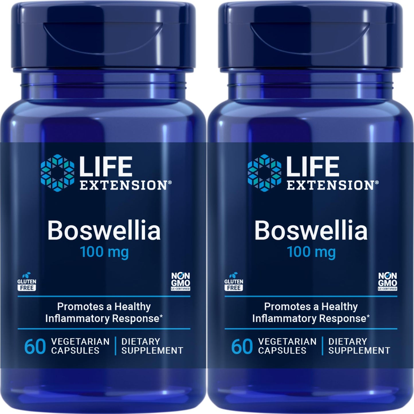 Life Extension Boswellia 100 mg Vegetarian Capsules, 120 Capsules