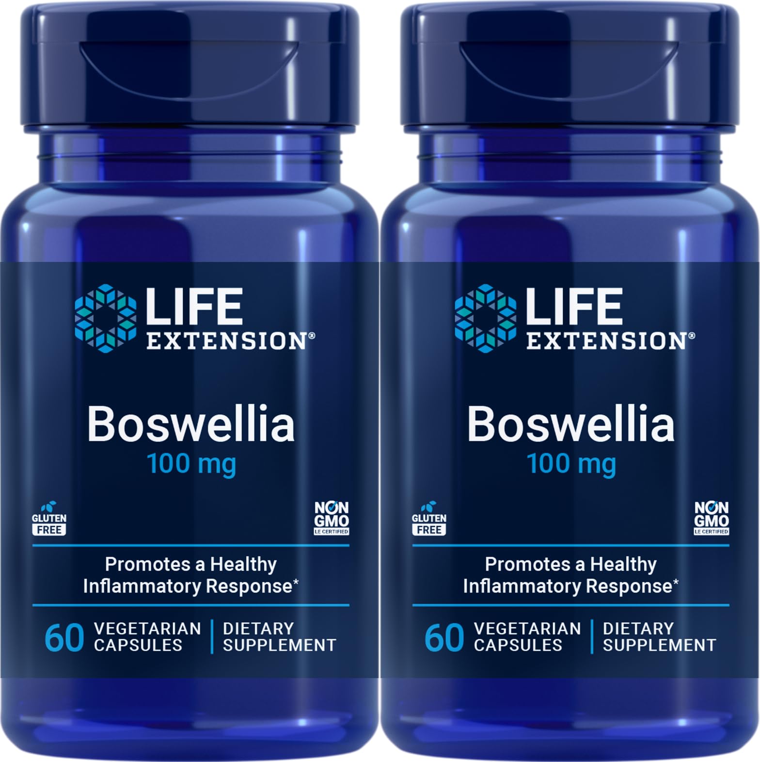 Life Extension Boswellia 100 mg Vegetarian Capsules, 120 Capsules
