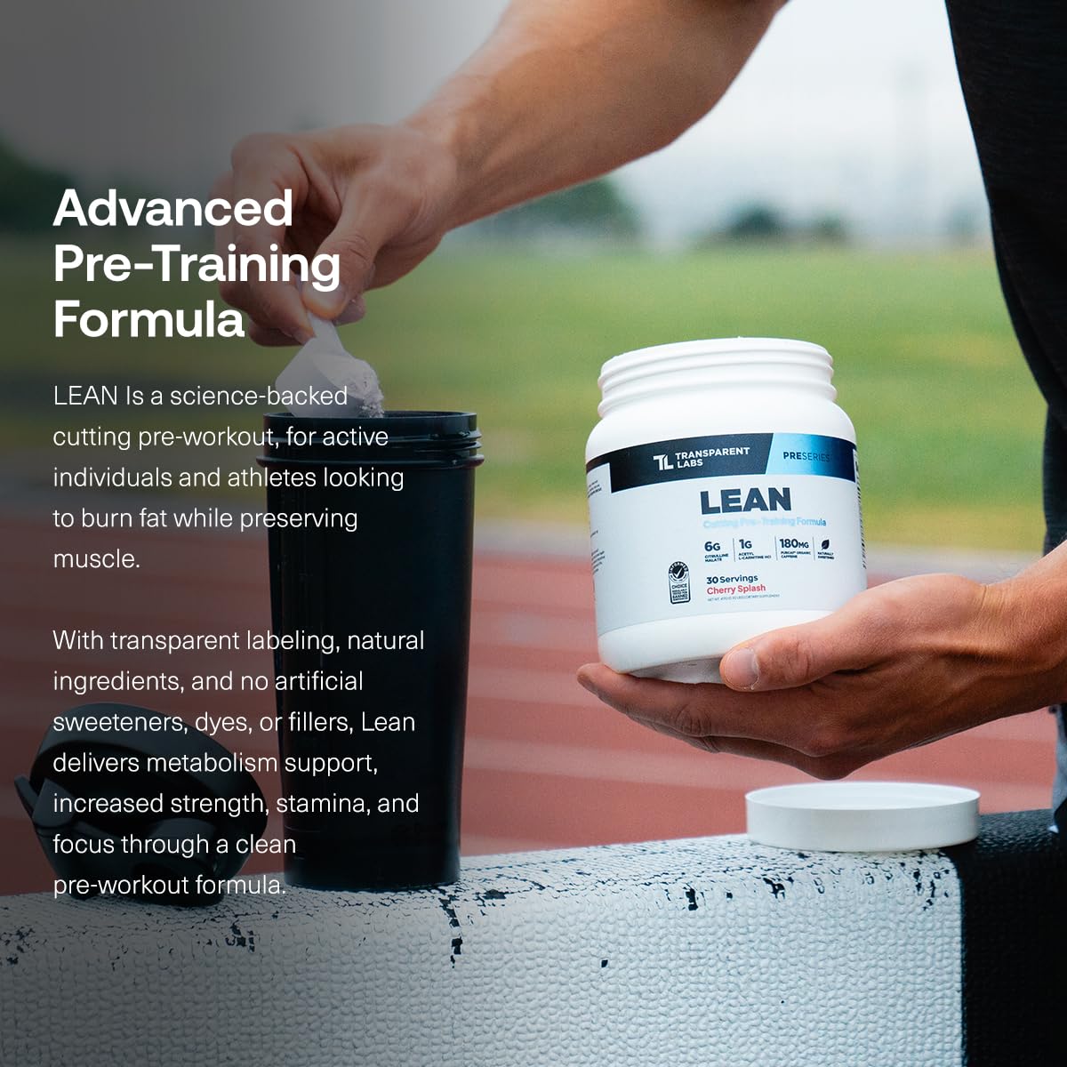 Transparent Labs Lean Pre-Workout Powder 15.02 oz