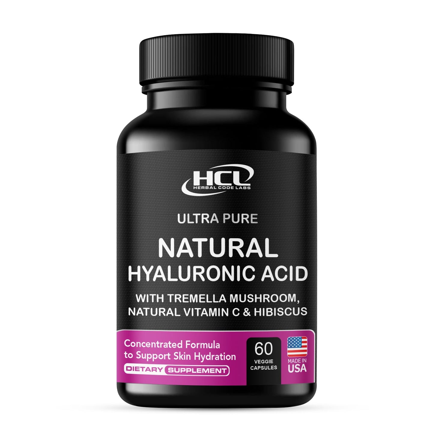 HCL Herbal Code Labs Hyaluronic Acid Supplement Capsules 60 Count
