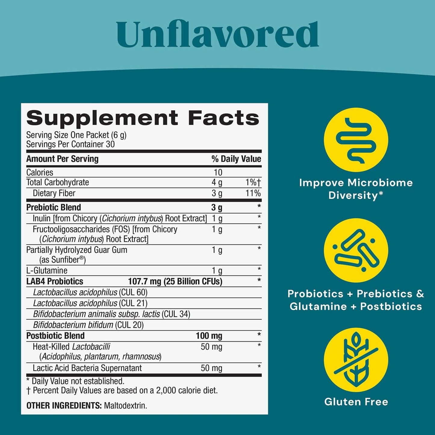 GNC Complete Synbiotic 4-in-1 Digestive Support Powder, 6.35 Ounce