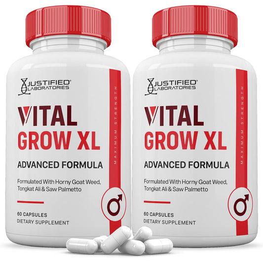Justified Laboratories Vital Grow XL 1484MG Advanced Formula Proprietary Blend for Men Capsules 120