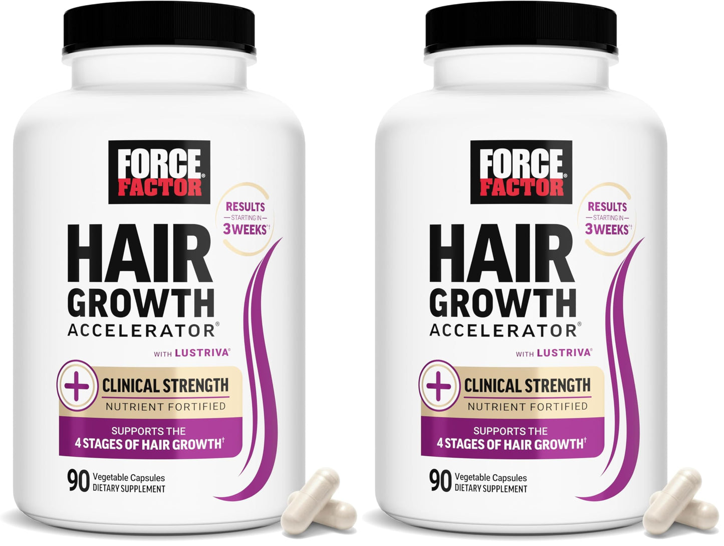 Force Factor Hair Growth Accelerator Multivitamin Capsule 180 Count