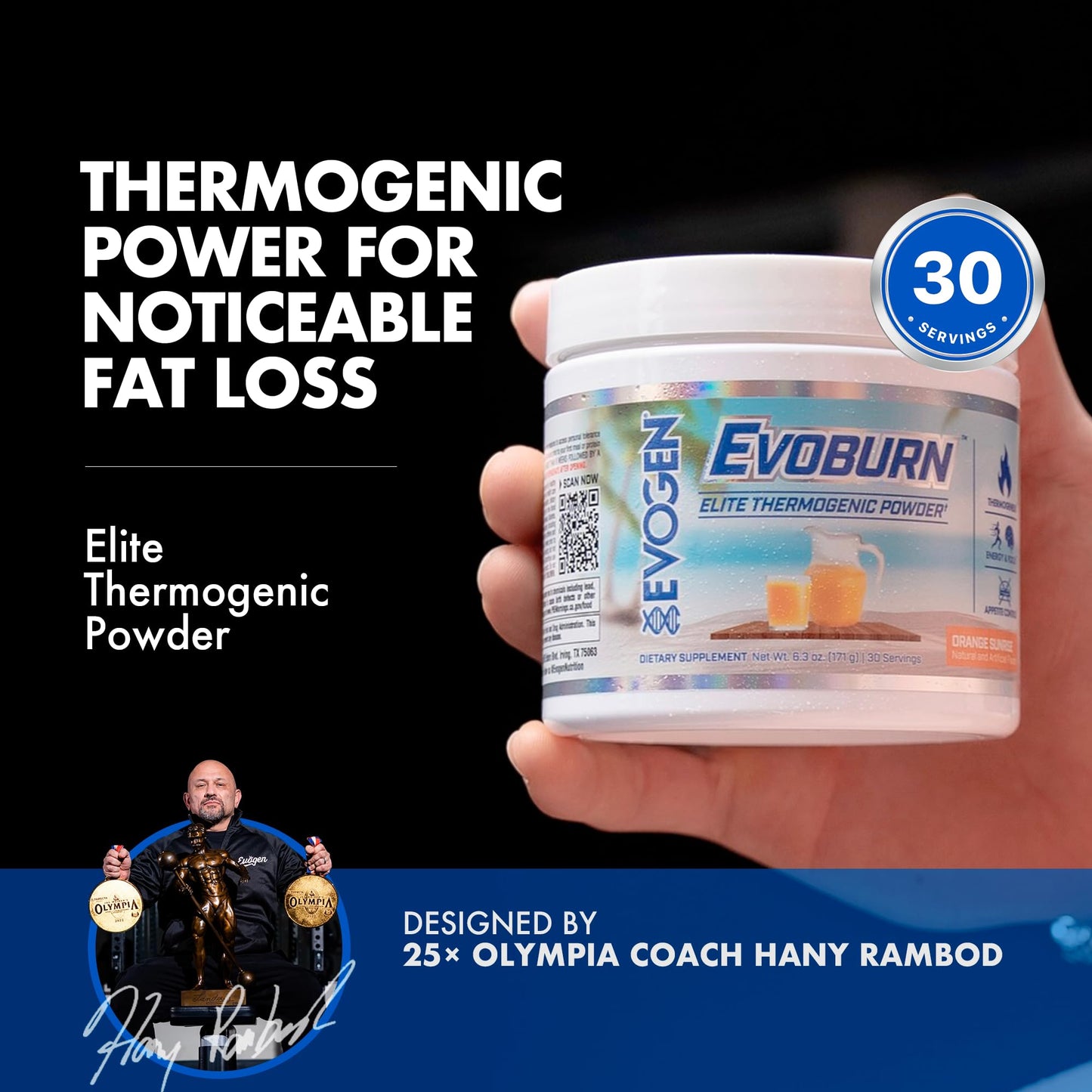 Evogen Evoburn Thermogenic Fat Burner Powder 5 Ounce