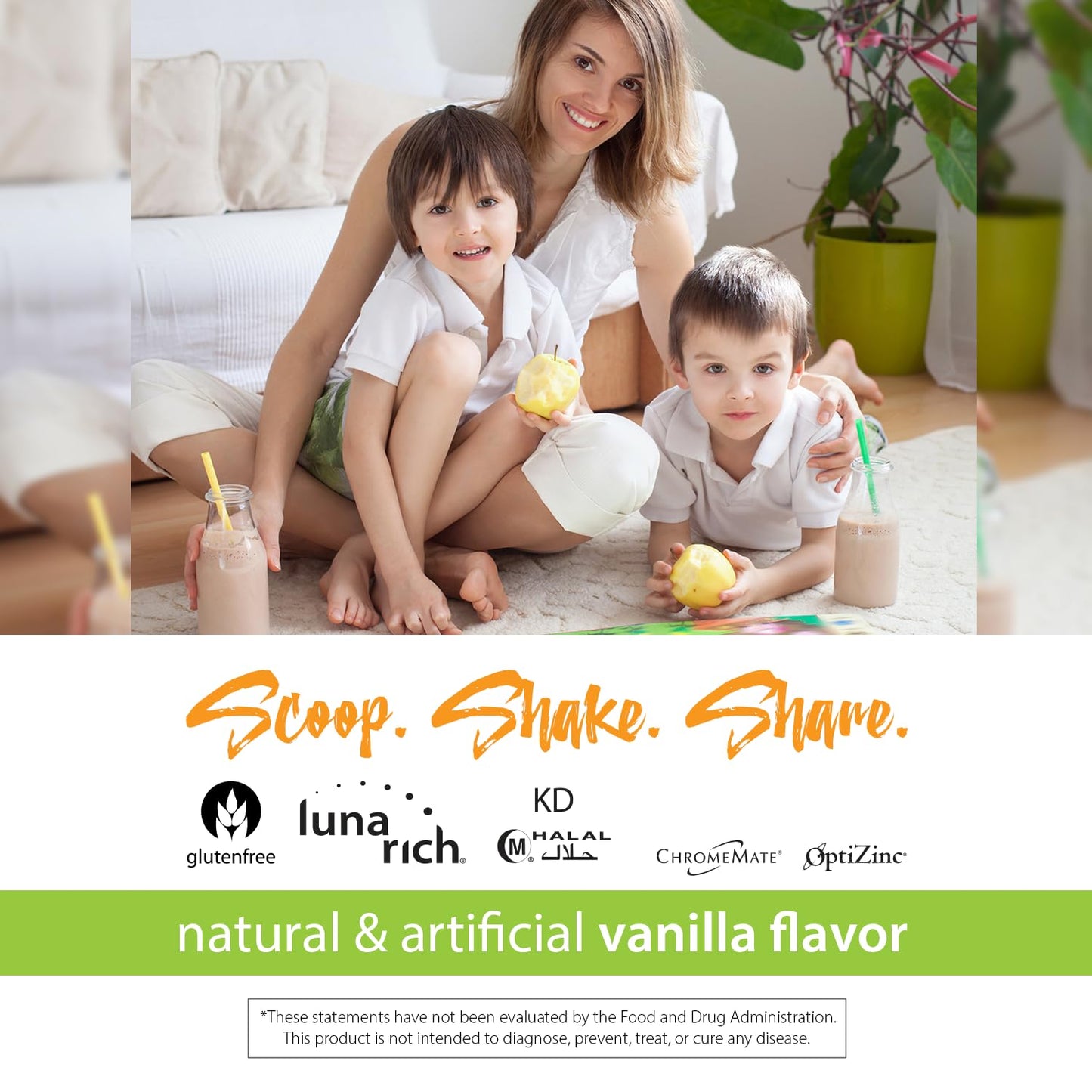 RELIV Now for Kids Vanilla Powder 16.23 oz - Lower-Sugar Nutritional Shake with Vitamins, Minerals & Plant-Based Protein for Growth & Development