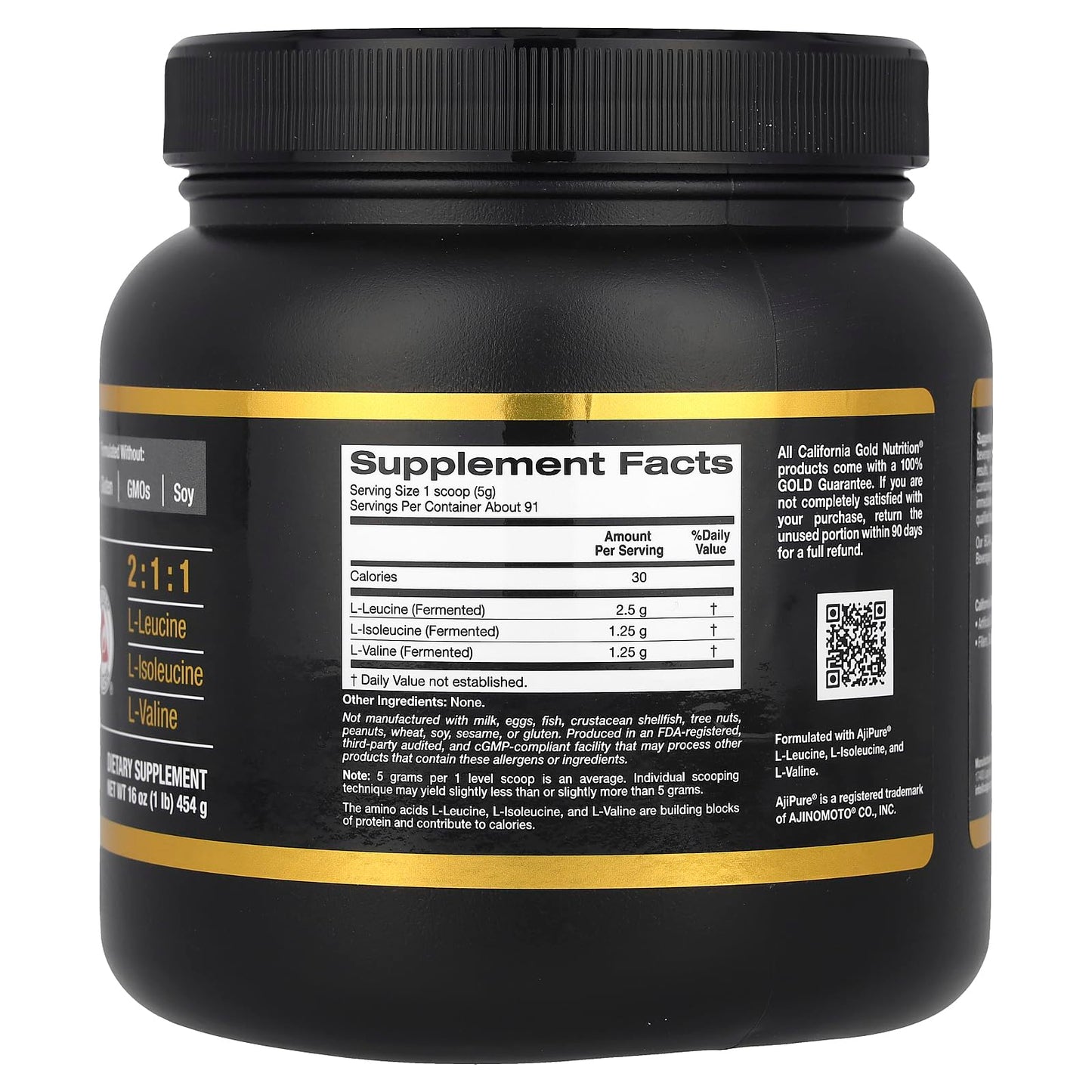 California Gold Nutrition Sport BCAA Powder AjiPure, Branched Chain Amino Acids with L-Leucine, L-Isoleucine and L-Valine 16