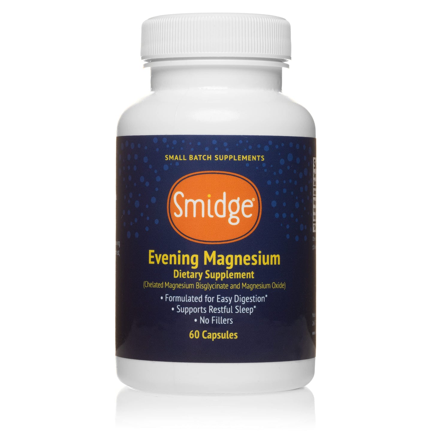 Smidge Evening Magnesium Capsules, 60 Count