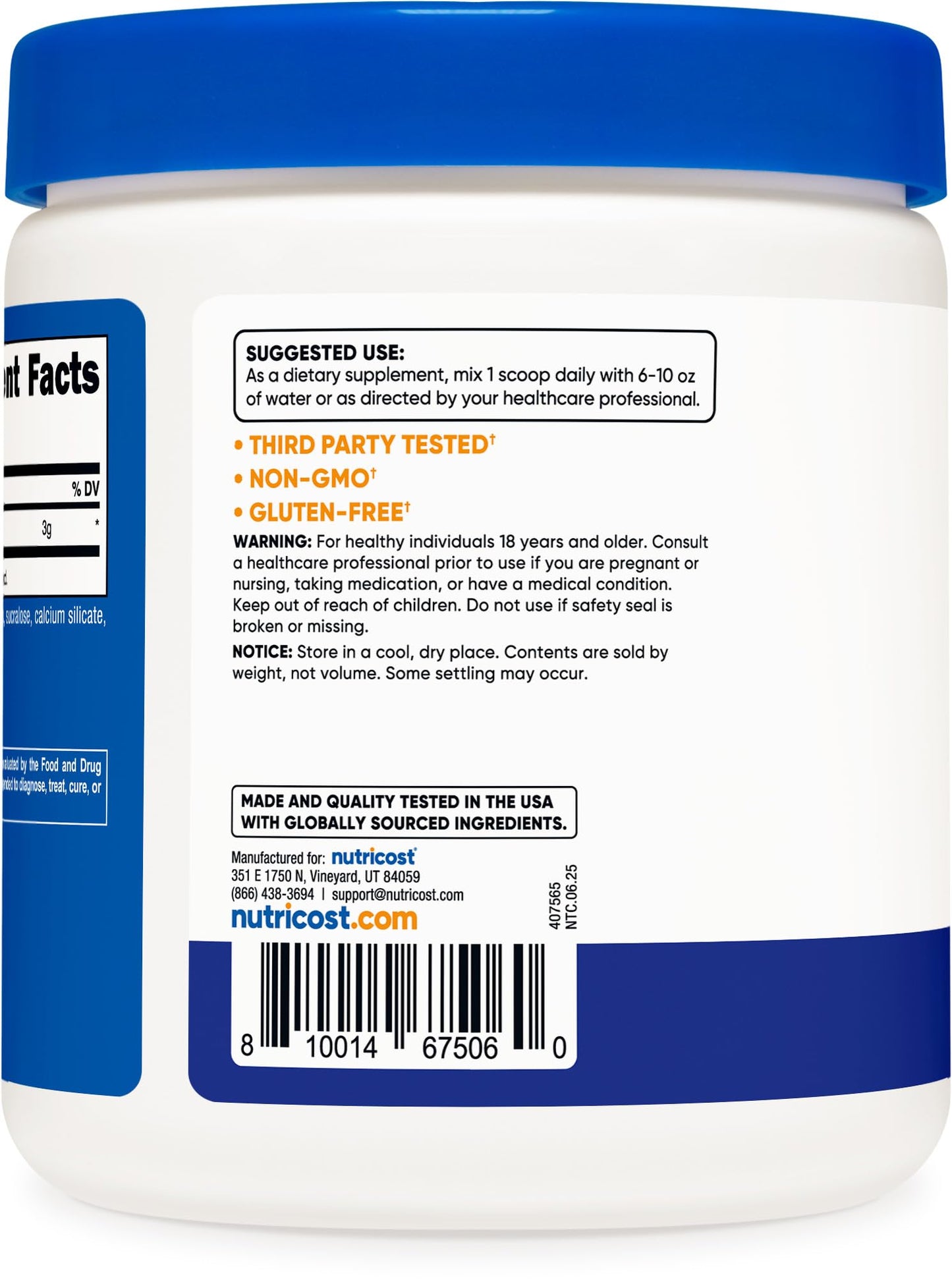Nutricost L-Citrulline Malate 2:1 Powder, 10.6