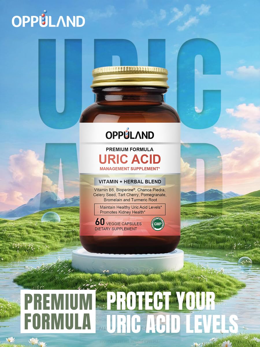 oppuland Uric Acid Detox Capsules, 60 Capsules