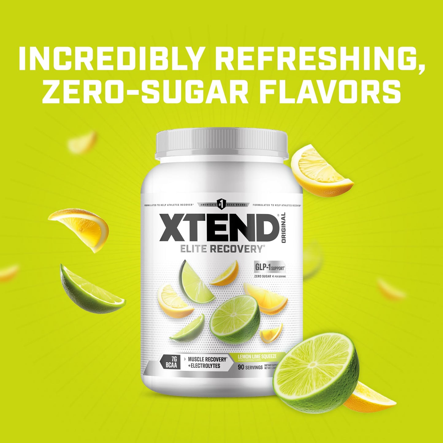 Xtend Original BCAA Powder with Zero Sugar, 90 Servings