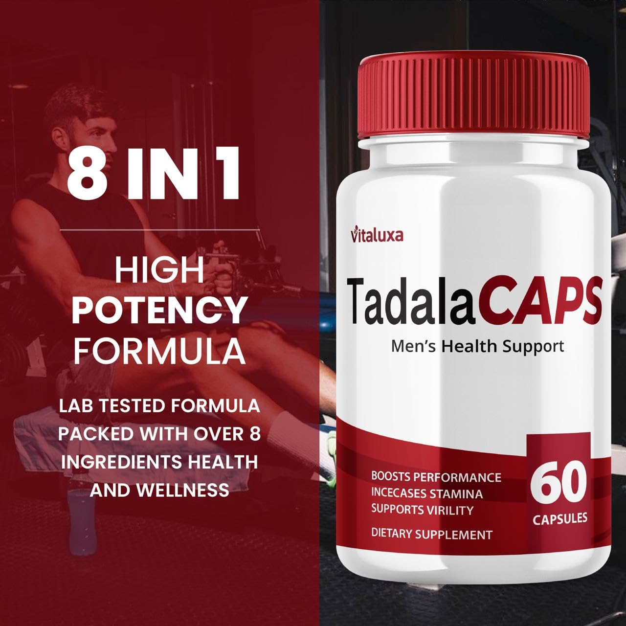 Vitaluxa TadalaCaps Capsule 120 Count