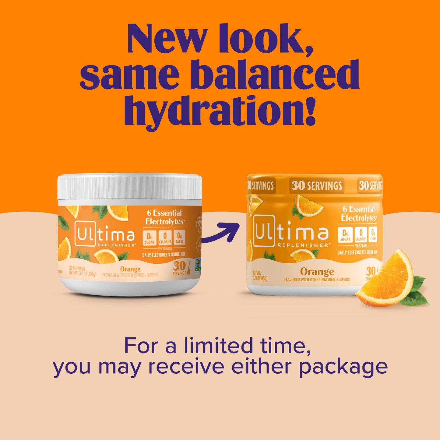 Ultima Replenisher Orange Electrolytes Powder 3.6 Ounce