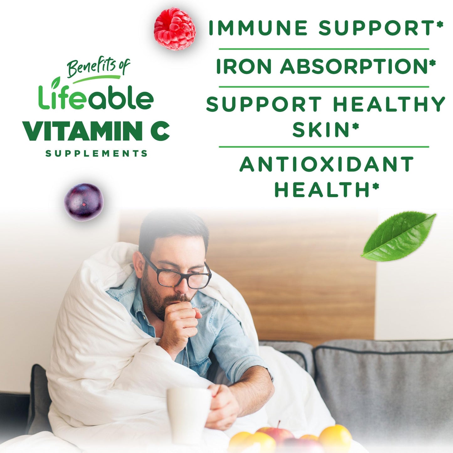 Lifeable Vitamin C Gummies 750mg, 90 Gummies
